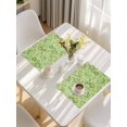 thumbnail image 5 of Vintage Green Placemats Set of 8, Retro Botanical Abstract Art Placemats for Dining Table, Place Mats for Kitchen Tabletop, Waterproof Wipeable Dining Table Mats Set, 5 of 9