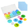 thumbnail image 1 of Juego de fichas de juego de borrado en seco con caja de almacenamiento, 100 unidades, 1 of 7