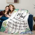 thumbnail image 4 of Gifts for Mom Blanket, Mom Gifts, Birthday Gifts for Mom, Mom Birthday Gifts, Mother''s Day Mom Gifts from Daughters Son Soft Flannel Throw Blanket 60" x 50", 4 of 6
