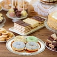 thumbnail image 2 of OULII Assiette Rétro de Service pour Aliments, Collation, Gâteau, Plat en Fer, Lot de 1 pour Fête au Jardin, 2 of 8