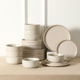 thumbnail image 2 of Earth & Clay Amber 12-Piece Dinnerware Set Stoneware, White Speckled, 2 of 7
