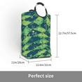 thumbnail image 3 of YFYANG 50L Foldable Laundry Hamper, Waterproof Oxford Fabric Green Geometric Note Pattern Laundry Bag Laundry Baskets, 3 of 6