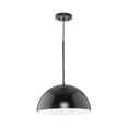 thumbnail image 4 of Perimeter Collection One-Light Matte Black Mid-Century Modern Pendant with metal Shade, 4 of 14