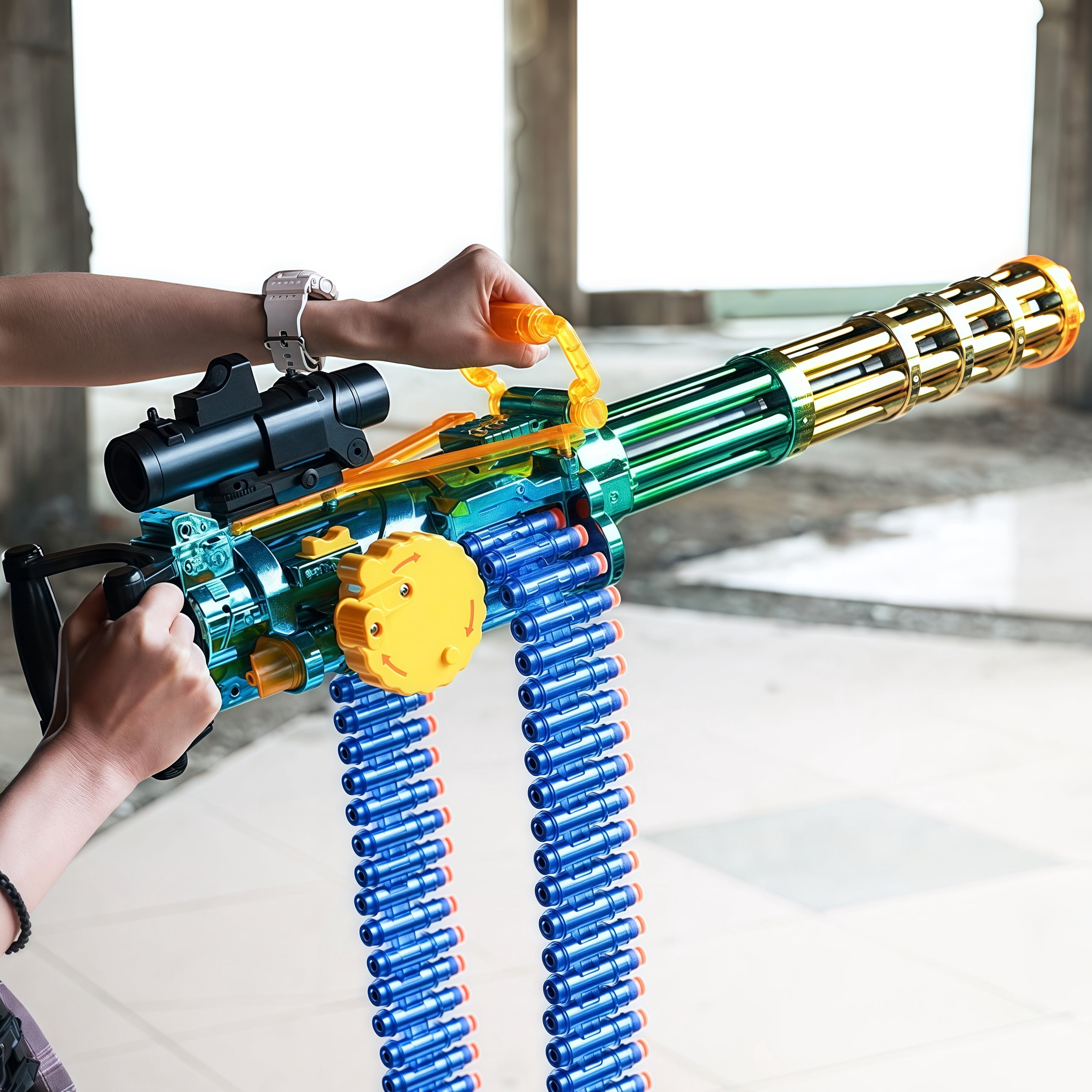 Foam Blaster Manual With 24 Chian Dart  Blaster Set with 40 Foam Darts Birthday Gift for  Age 14+  EVA Darts Foam Blaster for  Games Yard