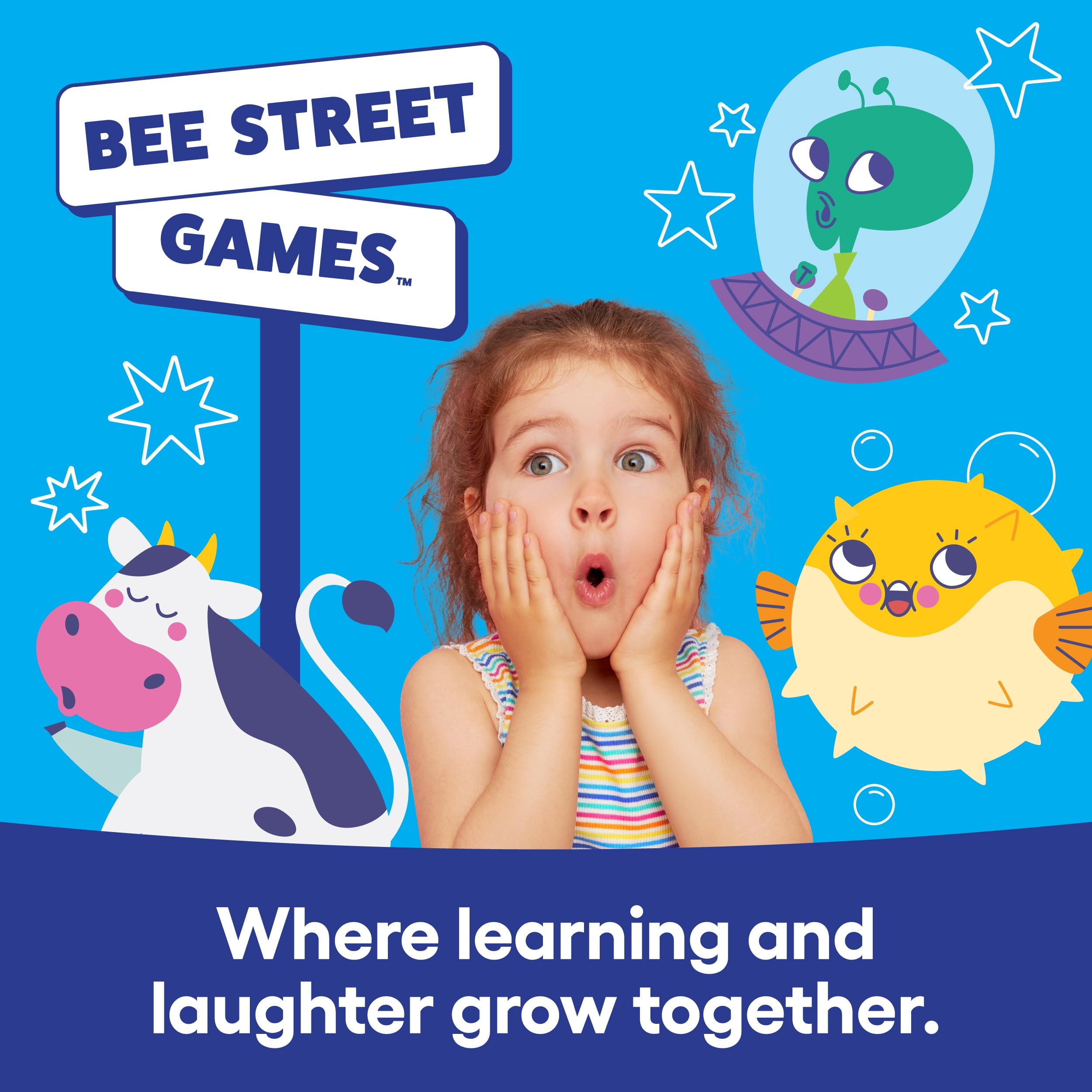 Road Trip from Bee Street Games,  Road Trip Games for Kids and Family Fun on The Go,  Includes 36 Jumbo Playing Cards.