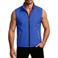 thumbnail image 6 of Thousandth Men's Lightweight Zip Up Outdoor Vest Sleeveless Windproof Golf Tops Travel Outerwear Gilet with Reflective Trim, 6 of 8