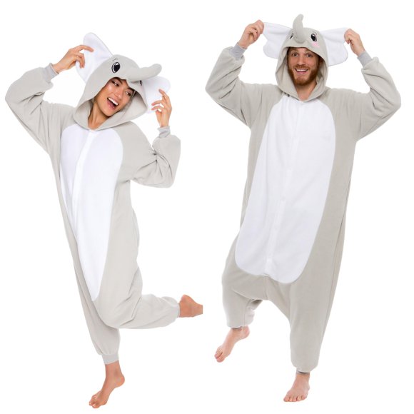 ¡El disfraz es divertido! Mono para adulto con forma de elefante para Halloween
