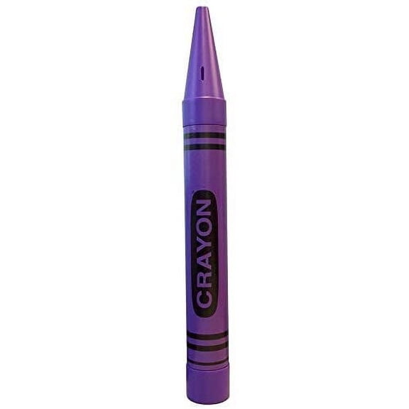 Crayon Coin Savings Bank - Measures Approximately 22.5" Tall x 2.25" Wide & deep - Color: Purple