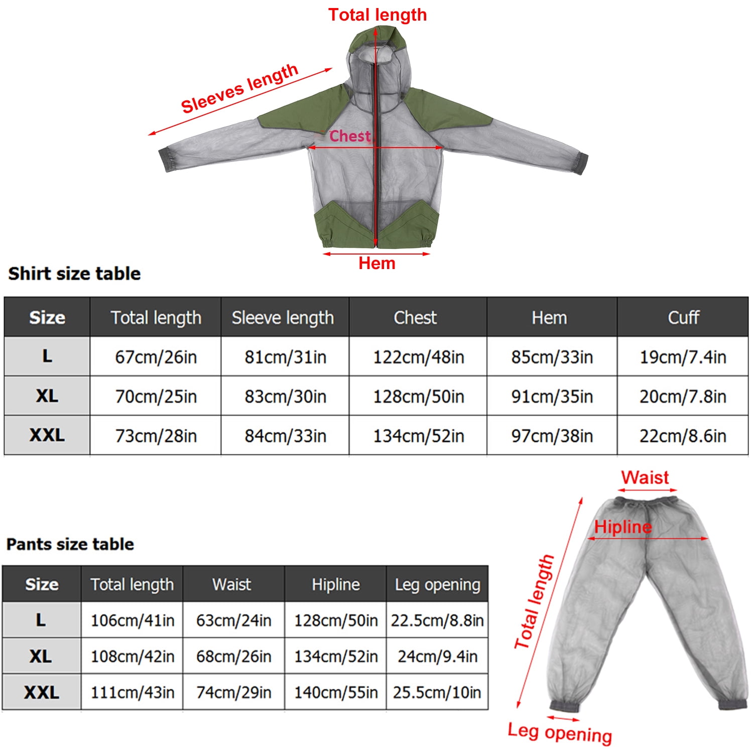 -proof Outdoor  Repellent Suit Bug Jacket Mesh Hooded Suits Fishing Hunting Camping Jacket  Protective Mesh Fishing Clothes  Prevent Suit