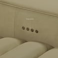 thumbnail image 5 of 144.5" Full Leather Reclining Sectional, 3 Power Recliners, Adjustable Headrest & Backrest,Spacious & Deep Seating, 5 of 8