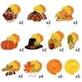 thumbnail image 5 of Thanksgiving Decorations Niyattn Fall 34 Pcs Hanging Swirls Ceiling Decor - Fall Maple Acorns Pumpkin Turkey Ceiling Decoration, 5 of 7