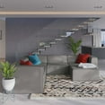 thumbnail image 2 of Sectional Sofa Set, Faux Vegan Leather, Grey Gray, Modern Contemporary Urban Design, Living Lounge Room Hotel Lobby Hospitality, 2 of 10