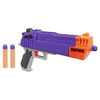 Fortnite SHHHH Nerf Gun. Yellow. WORKS!! With detachable silencer Tested
