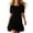 Black, variant on Ruffle Hem Dress for Women Plus Size Summer Flowy Short Dress Short Sleeve Crew Neck Outfits Beach Vacation Outfits