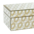 thumbnail image 5 of CosmoLiving by Cosmopolitan Geometric Gold Wood Decorative Jewelry Box, Set of 2, 5 of 10