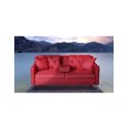 thumbnail image 1 of Sofá Cama con Portavasos de Lino Rojo con Tecnología Beehive Airflex Foam Modelo Silvestre, 1 of 9