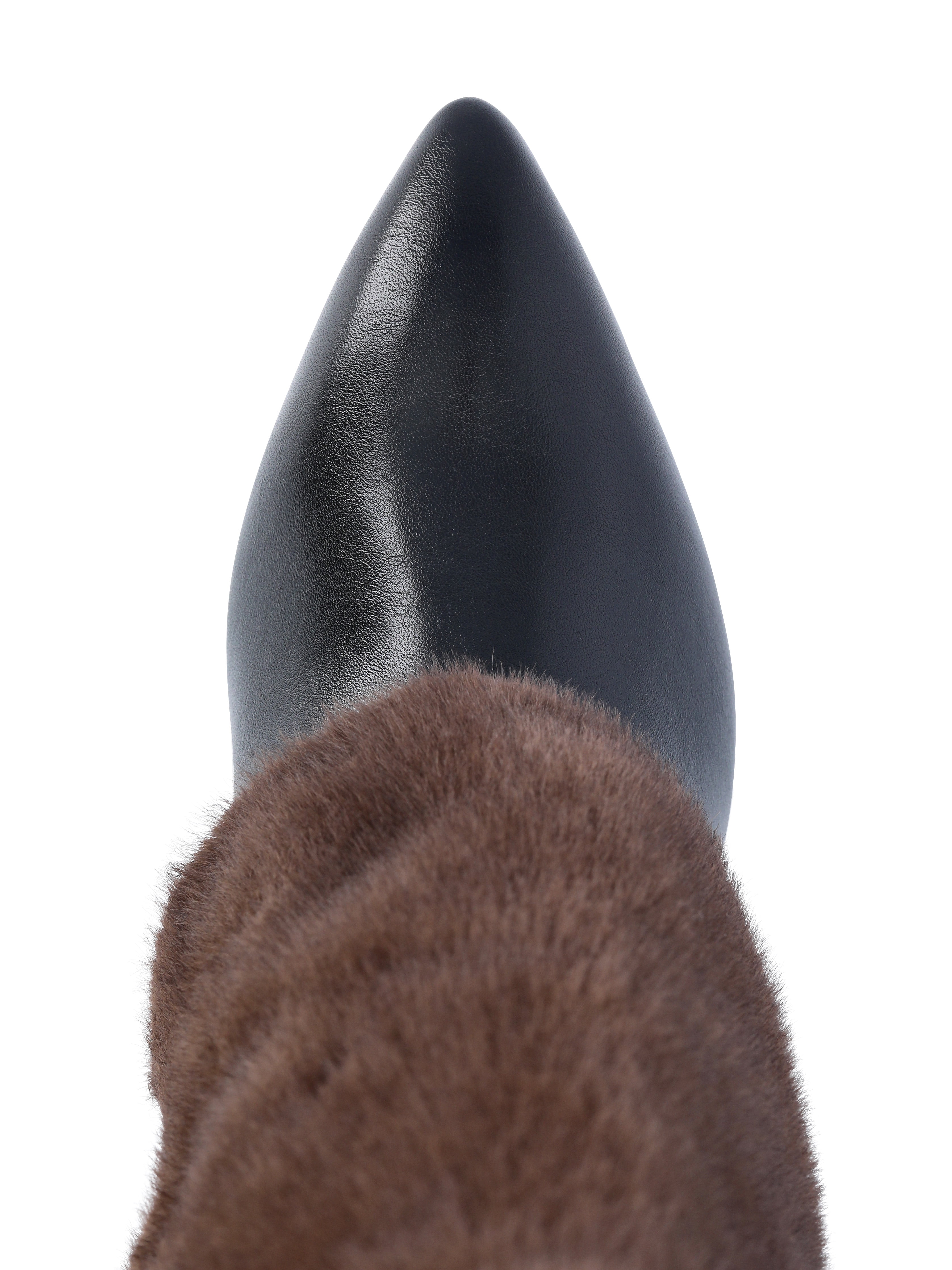 No Boundaries Women's Heeled Faux Fur Cuff Boots