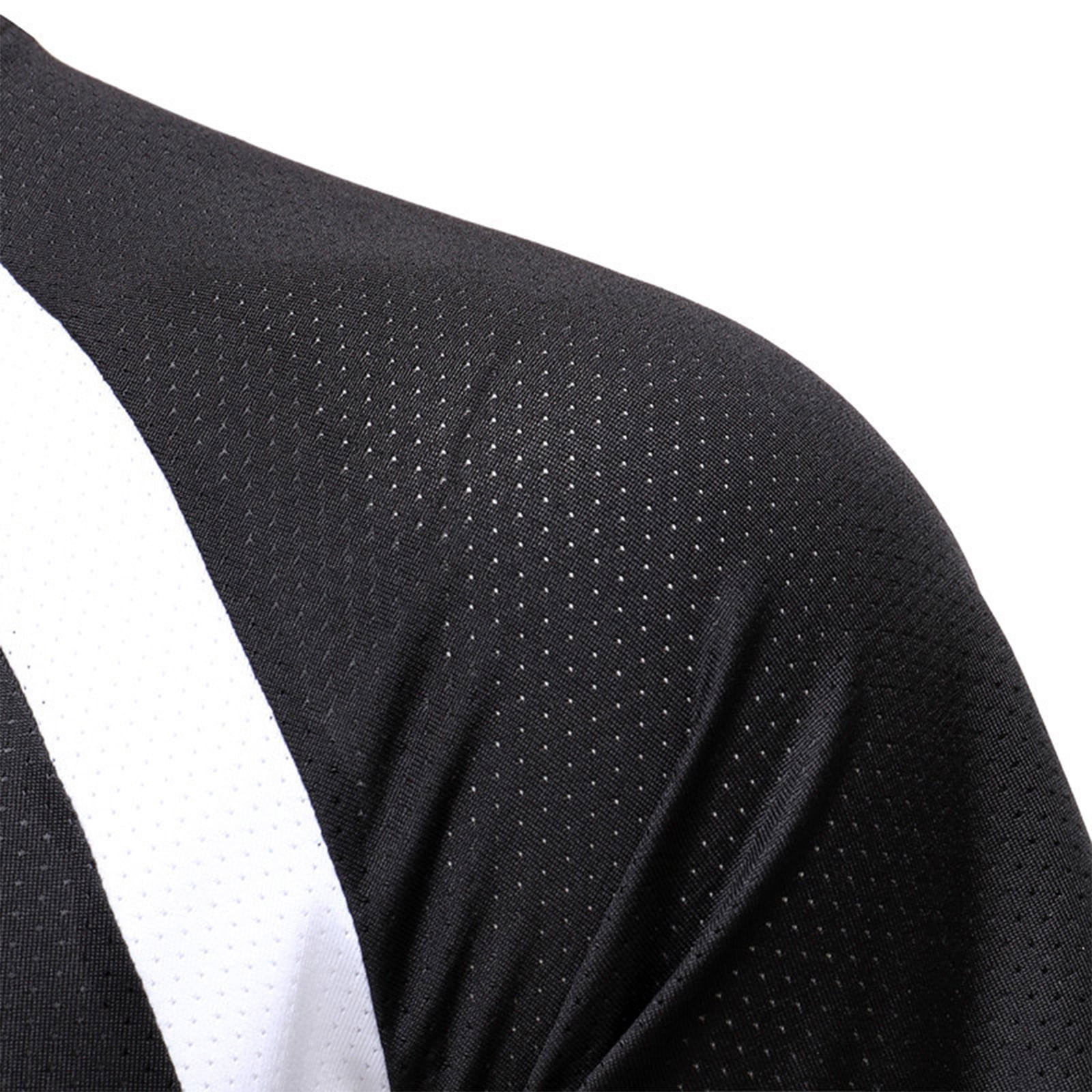 Dolkfu Color Block Mens Shirts Athletic White Short Sleeve T Shirt Breathable Crew Neck Fitted White Tees for Men,2X
