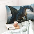 Sikiie Wild Blue Cool Dragon Pillow Covers, Throw Pillow Case Cushion
