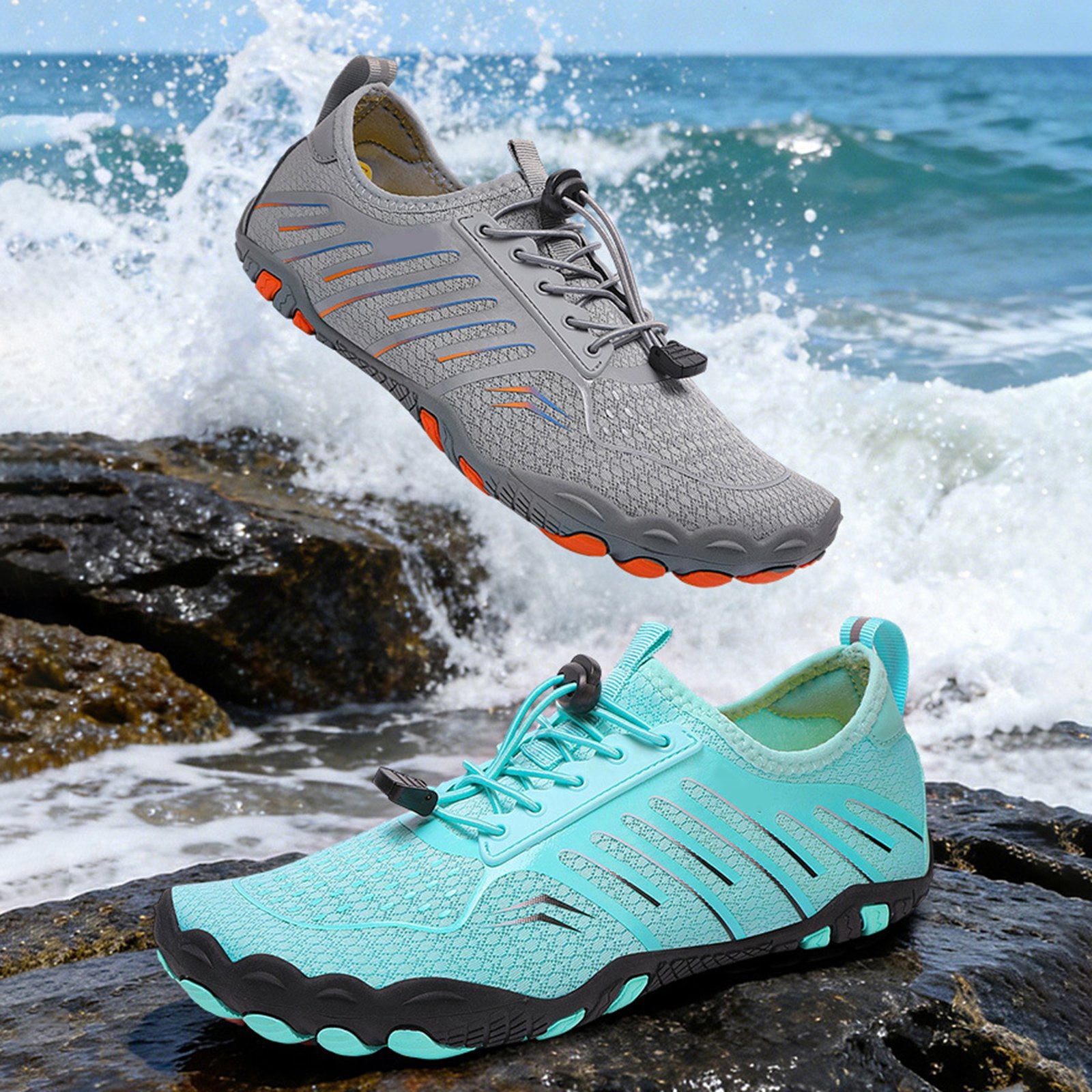 Win s Way Women's Water Sports Sneakers, Quick-Dry Breathable Walking Shoes for Hiking Yoga Beach