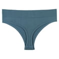 thumbnail image 3 of Blmnix Thong Underwear Underwear Womens Seamless Hipster Panties Cotton Cheeky Underwear Blue Underwear Seamless,XL, 3 of 4