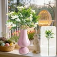 thumbnail image 2 of AZXY Easter Flower Decorations Artificial Easter Floral Picks with White Flowers and Greenery for Spring Floral Arrangements Home Vase Decor Tabletop Centerpieces (18.9in), 2 of 7