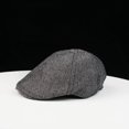 thumbnail image 3 of Gorra de maestro de ceremonias para hombre, gorra con solapa a rayas para hombre, gorra de pintor para hombre, 3 of 3