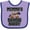 Lavender and Purple, variant on Inktastic Mommys Skiing Buddy for Kids Boys or Girls Baby Bib