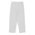thumbnail image 5 of DeHolifer Girls Pants Cotton Linen Elastic Waisted Solid Color Straight Leg Summer Lightweight Loose Comfy Pants,6 Years, 5 of 6