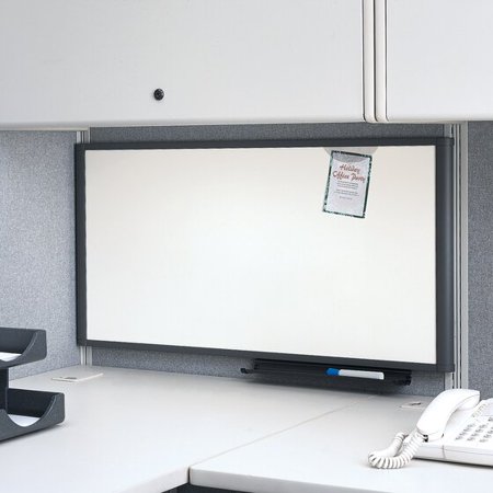 Quartet Prestige Total Erase Cubicle Whiteboard 36 x 18 Graphite Frame Writing