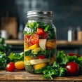 thumbnail image 5 of 24 oz Mason Jars Regular Mouth 6 Pcs, Large Canning Jars with Seal Bands, 24 oz Glass Jar with Lid for Jams, Sauces, Juice, Coffee, Pickling, Fruit, Dessert, Kitchen Storage, 5 of 8