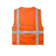 thumbnail image 4 of Cornerstone ANSI 107 Class 2 Mesh Six-Pocket Zippered Vest, Safety Orange, 4/5X, 4 of 4