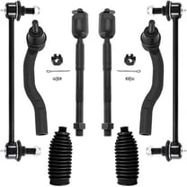 Detroit Axle - Front Suspension Kit for Toyota 2007-2011 Camry, 4 Outer Inner Tie Rod Ends 2 Stabilizer Sway Bar End Links 2 Boots 2008 2009 2010 Replacement