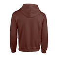 thumbnail image 2 of Mens Full Zipper Hoodie Adult Heavy Blend Full-Zip Up Hooded Sweatshirt-Dark Chocolate-M, 2 of 2