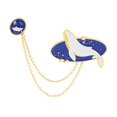 thumbnail image 1 of Broche elegante jinwen para mujer cadena Clips Estrella ballena, 1 of 8