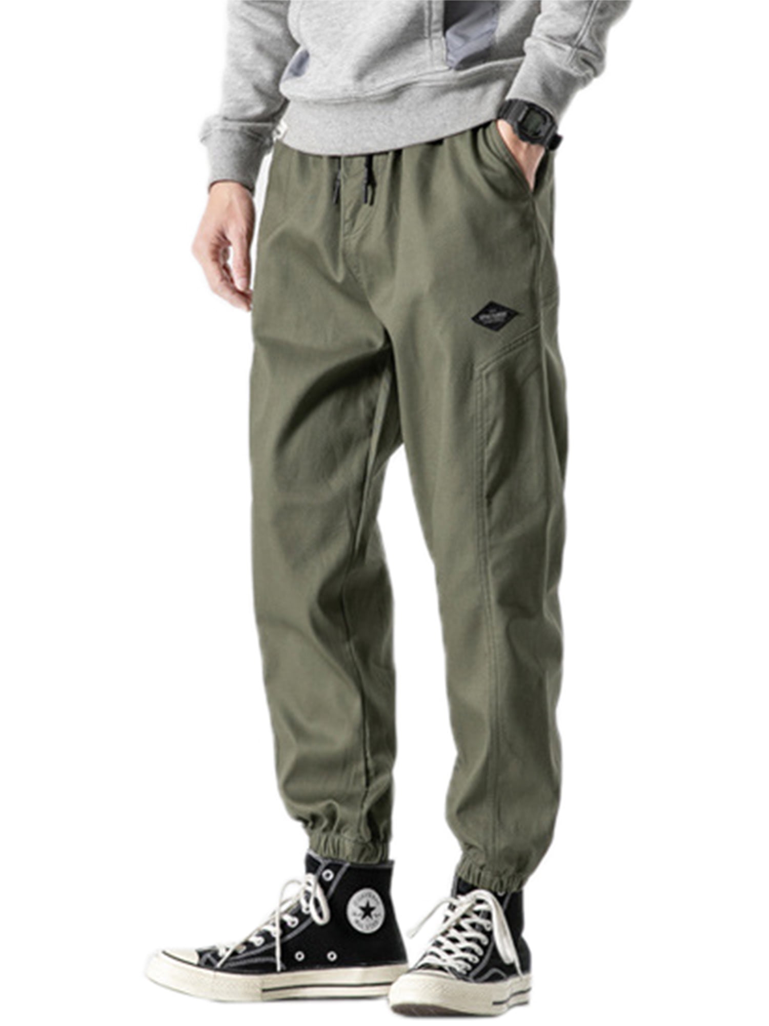 cargo trousers mens slim