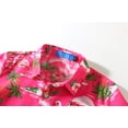 thumbnail image 5 of SSLR Big Boys Flamingos Hawaiian Shirt Button Down Shirt Short Sleeve Luau Shirt for Kids, 5 of 8