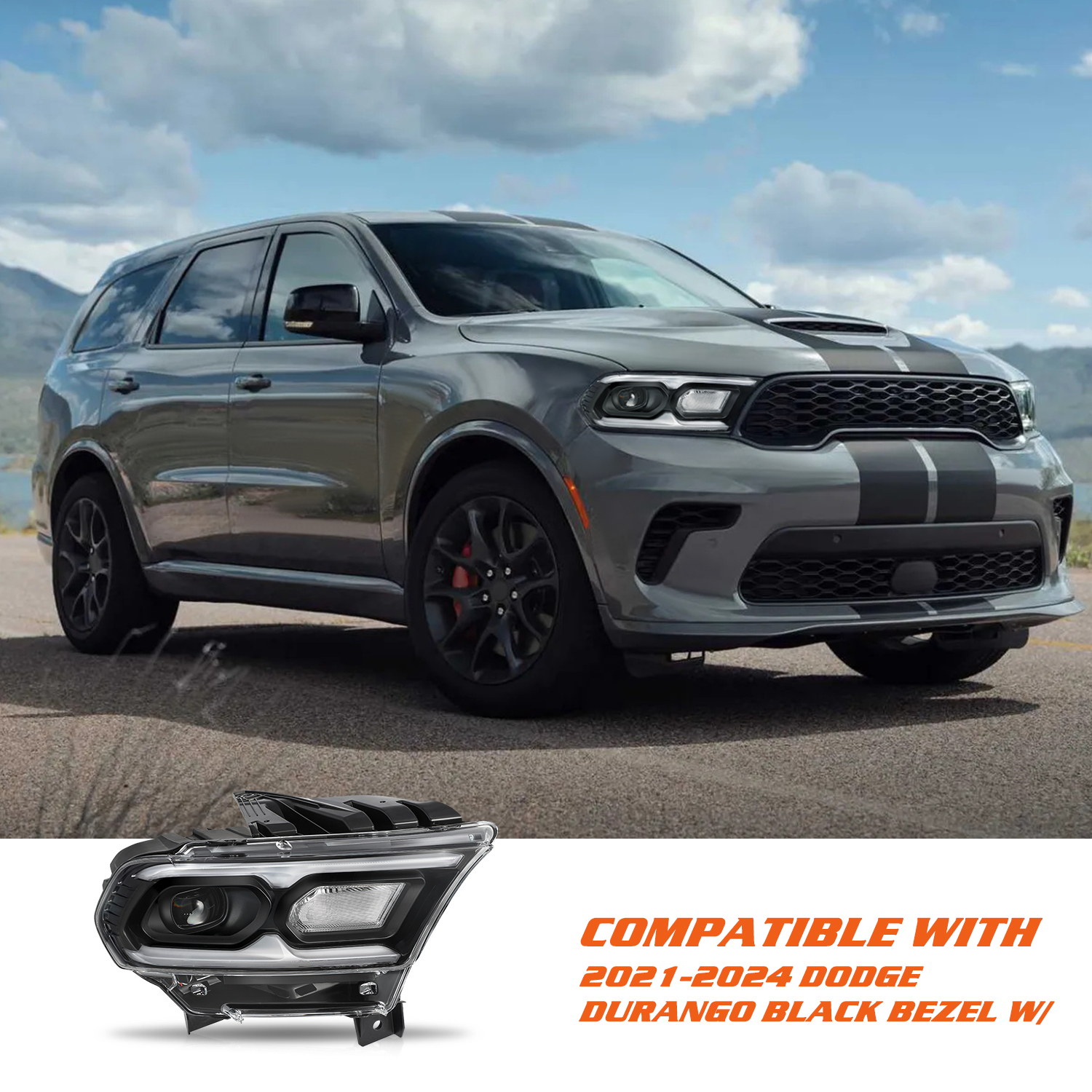 For 2021-2024 Dodge Durango Halogen Turn Signal W/LED Headlights Right Side