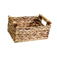 thumbnail image 2 of Cesta de almacenamiento tejida a mano, cesta de picnic rectangular, resistente, versátil, sin tapa Medio, 2 of 9