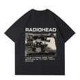thumbnail image 2 of Camisetas con estampado de Radiohead para hombre, ropa de manga corta, 100% algodón, de gran tamaño, estilo Vintage, Hip Hop, informal, Unisex, 2 of 4