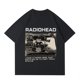 thumbnail image 2 of Camisetas con estampado de Radiohead para hombre, ropa de manga corta, 100% algodón, de gran tamaño, estilo Vintage, Hip Hop, informal, Unisex, 2 of 4