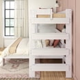 thumbnail image 5 of Max & Lily Solid Wood Bunk Bed, L-Shaped Twin over Full Size Bed Frame for Kids Modern Farmhouse, 5 of 10