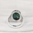 thumbnail image 5 of Tibetan Turquoise Ring, Silver Jewelry, 925 Silver Ring, Father's Day, AAA Natural Turquoise, December Birthstone Ring, Heavy Mens Ring, Spiritual Healing Gemstone, Christmas, Signet Mens Ring, 5 of 5