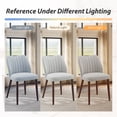 thumbnail image 3 of EOP Upholstered Dining Chairs Set of 4, Farmhouse Fabric Kitchen Chairs with Solid Wood Legs, Modern Restaurant & Cafe Side Chairs for Home Dining Room, Light Gray, 3 of 10