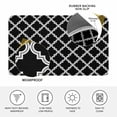 thumbnail image 4 of Modern Black Geometric Doormat Outdoor Entrance 18"x30", Abstract Art Morocco Aesthetic Absorb Moisture Dirt Door Mats, Non-Slip Rubber Backing Floor Mats Indoor, Low-Profile Front Door Rugs, 4 of 9