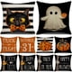 thumbnail image 2 of Funda de cojín de Halloween, decoración de feliz Halloween para el hogar, fantasma, calabaza, Araña, funda de almohada, suministros de fiesta de terror, truco o trato, 2 of 4