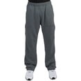 thumbnail image 4 of Vibes Men's Big & Tall Cargo Zipper Pocket Fleece Sweatpants Adjustable Bungee Cord open bottom, 4 of 5