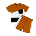 thumbnail image 2 of Kkkded 6M-4Years Kids Toddler Baby Girls 2Pcs Summer T-Shirts Set Short Sleeve Cotton Tees Top + Short Set Unisex Newborn Color Matching Tshirts Cute Clothing Set, 2 of 8