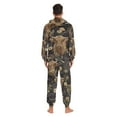 thumbnail image 4 of FORMRS Onesies Pajama for Adults Unisex Hoodie Winter Jumpsuit One Piece Sleepwear, Sizes S-2XL, Cows and Flowers, 4 of 7
