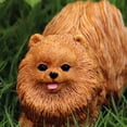 thumbnail image 5 of Twinkseal Stable Pet Figurine Simulation Pomeranian Dog Model Realistic Look Crafts Ornament Solid Plastic Pet Figurine for Home Office Car Cabinet Decoration, 5 of 8